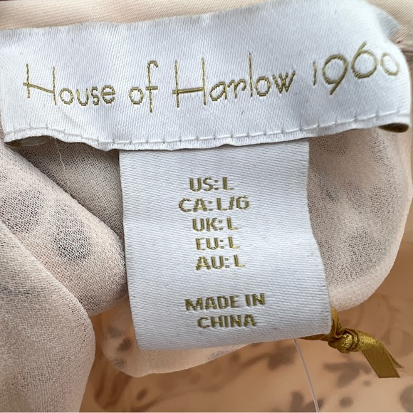 House of Harlow 1960 Cream and Brown Maxi Dress - Picture 7 of 9